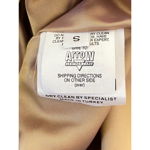 Vericci Leather Jacket Womens Sz S Blue Jean Denim Look Western Cowgirl Moto Y2K - Picture 8 of 10